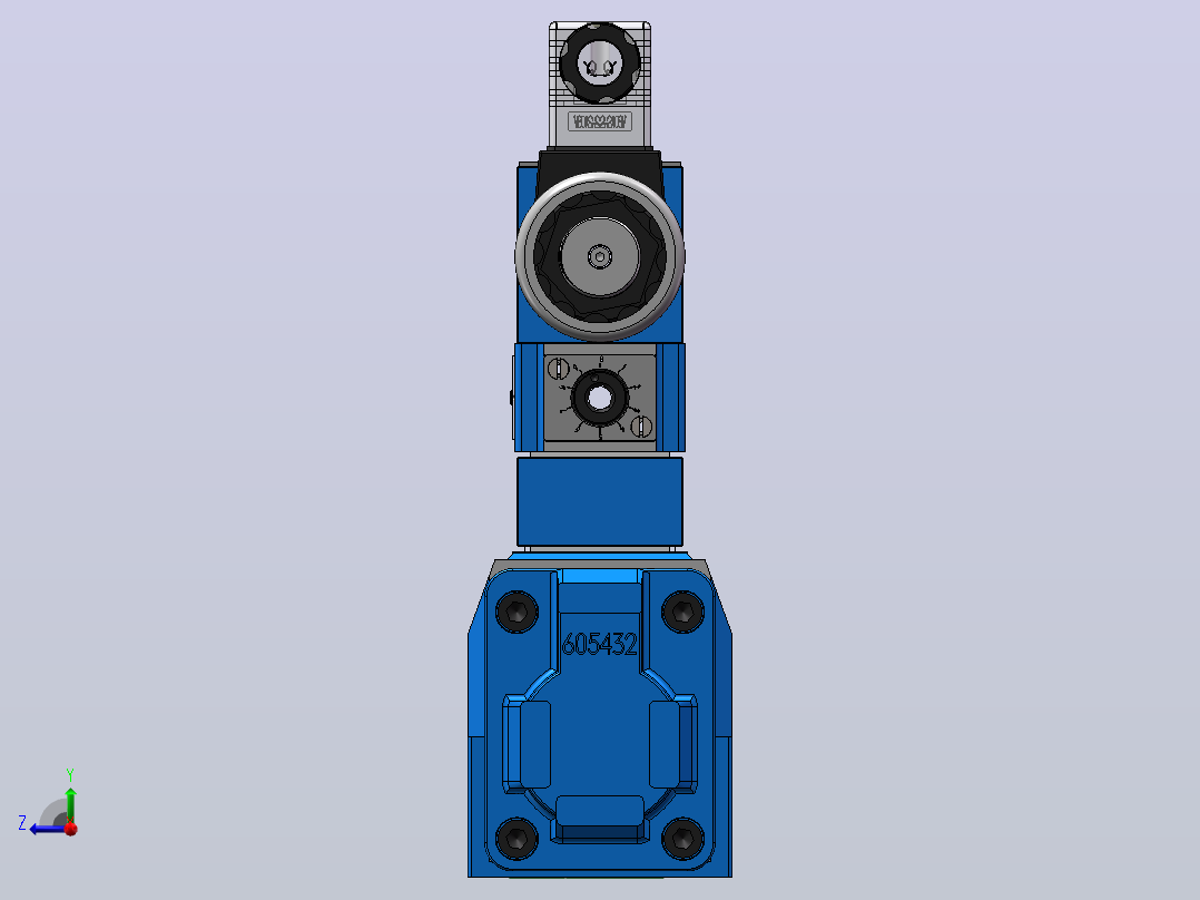 4WEH10-S-D1 电液换向阀右视图
