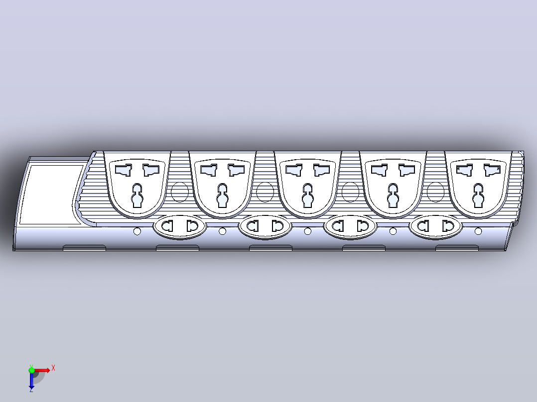 插排俯视图