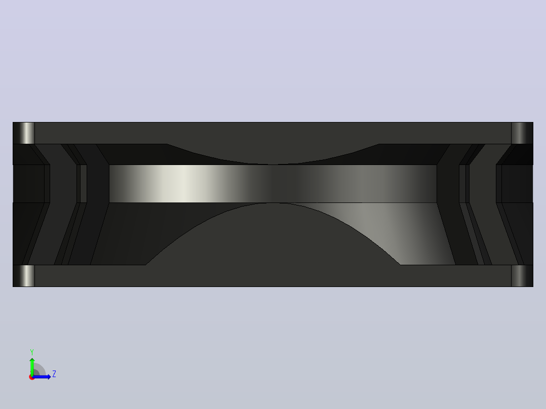 120x120x38mm 无刷轴流风扇左视图