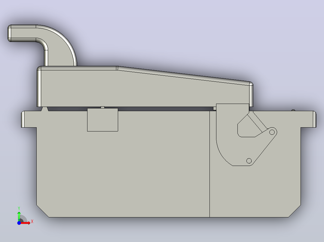 HR6-1000_31Ⅱ 3P熔断器式隔离开关三维模型202011前视图