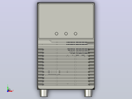 HP-UPS-2k不间断电源三维模型202010前视缩略图
