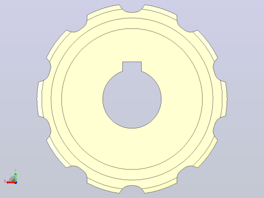 JS YS300-7-10T-R25-C1机加工主动轮后视缩略图