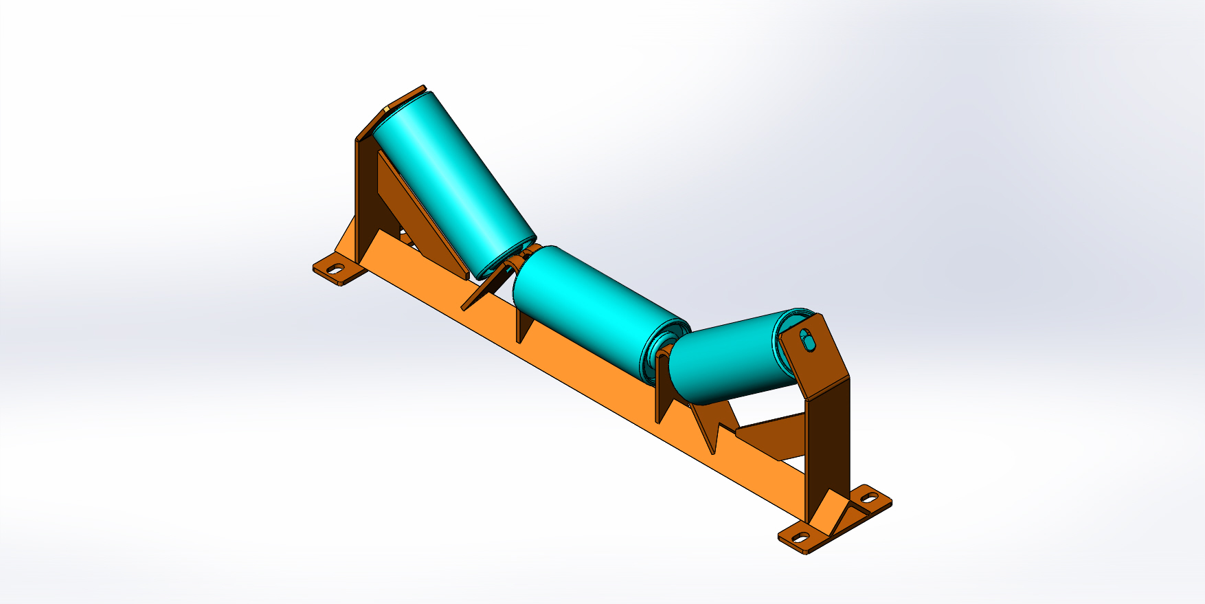 化肥颗粒传送带3D图纸 Solidworks设计