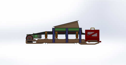 化肥颗粒传送带3D图纸 Solidworks设计缩略图