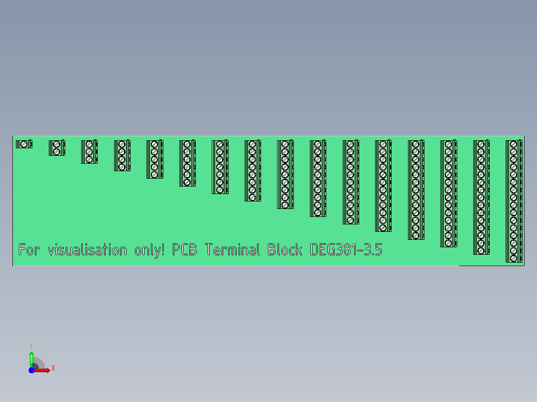 端子排PCB Terminal Block DEG381-3.5-PCB Terminal Block DEG381-3.5前视图