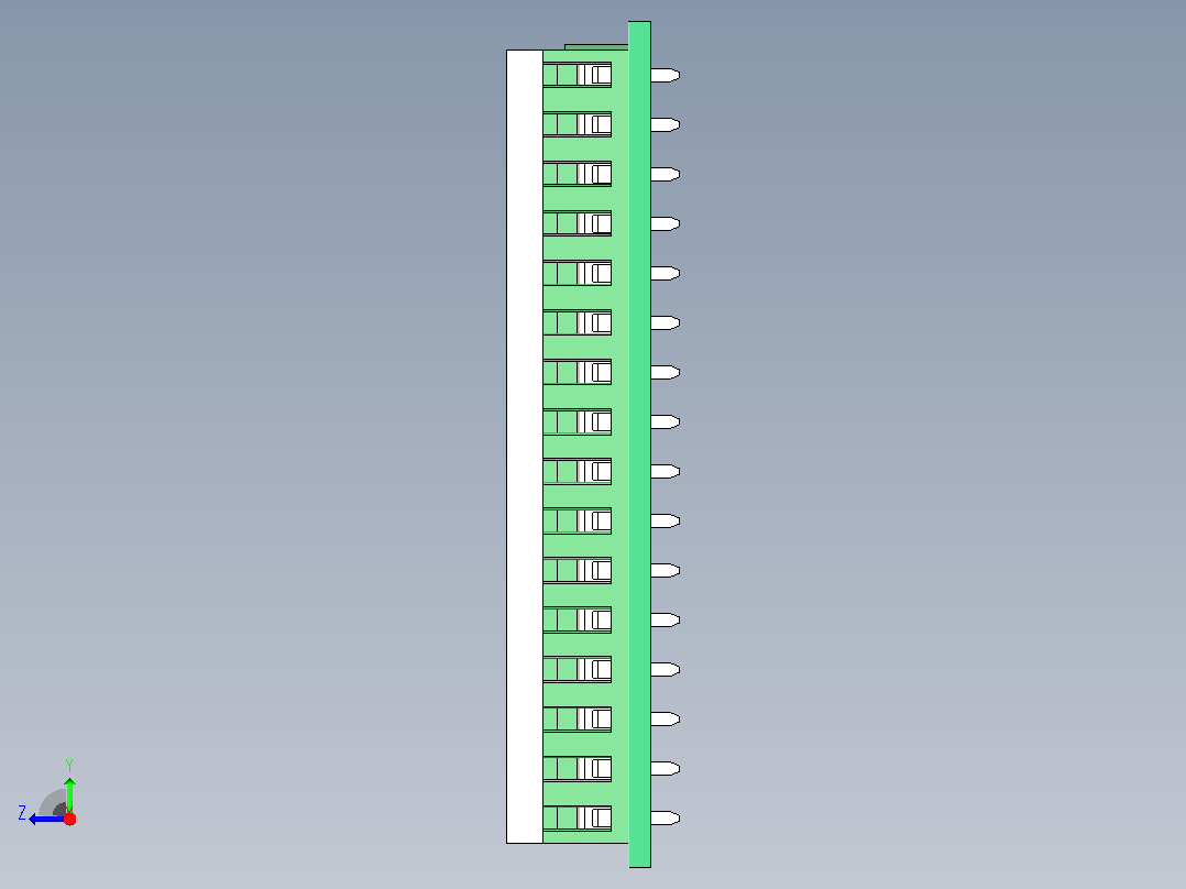 端子排PCB Terminal Block DEG381-3.5-PCB Terminal Block DEG381-3.5右视图