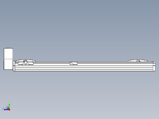 皮带直线轴双滑块型TPA-GCBS-80-P60-L300-RU-M20-N3右视缩略图