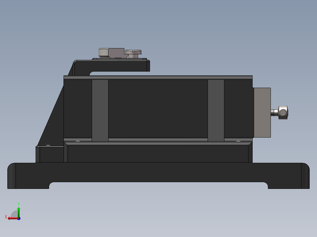 车床尾座体-钻φ17孔夹具后视图