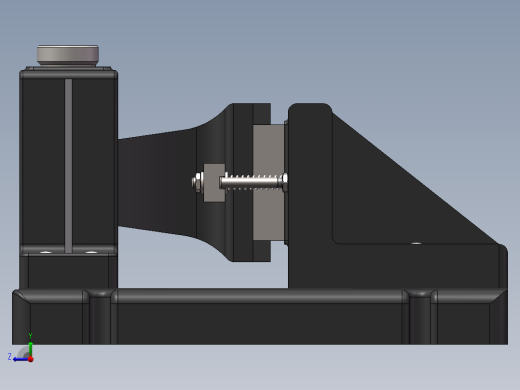 车床尾座体-钻φ17孔夹具右视缩略图