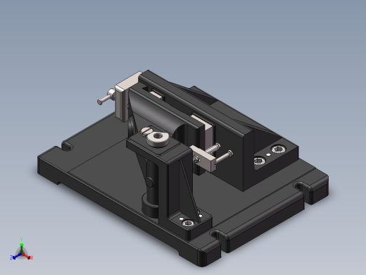 车床尾座体-钻φ17孔夹具正等轴测缩略图