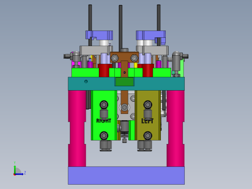 国外机械加工夹具左视缩略图