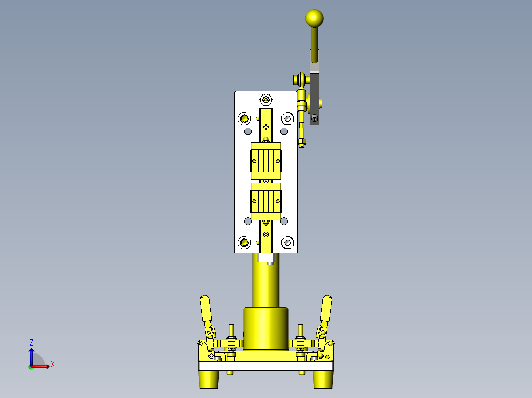 剥离强度测定夹具前视图
