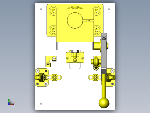 剥离强度测定夹具俯视缩略图