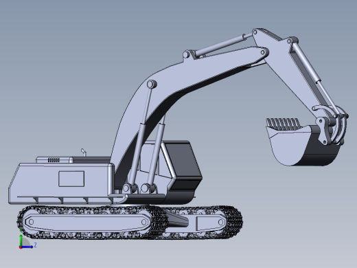 仿形设计之挖掘机(sw14+说明书+cad)左视缩略图