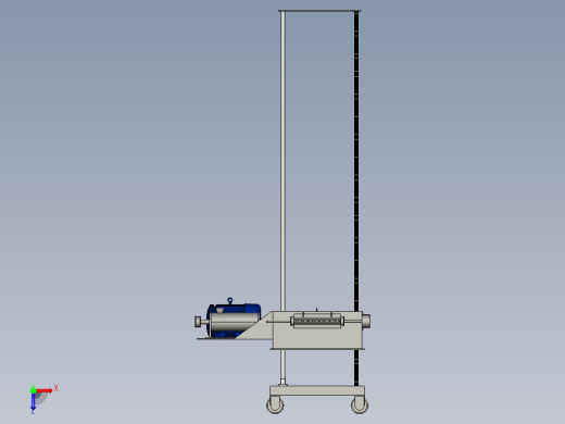 抹灰机设计（cad+pro+说明书）俯视缩略图