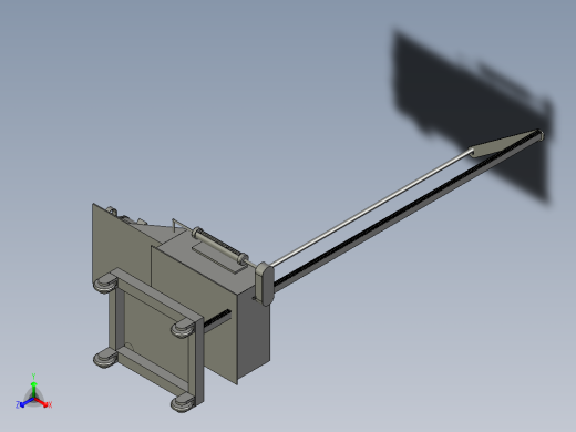 抹灰机设计（cad+pro+说明书）正等轴测缩略图