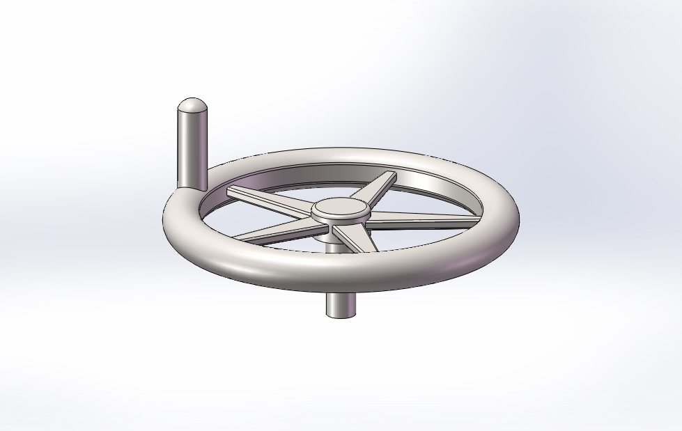 手摇轮3D模型