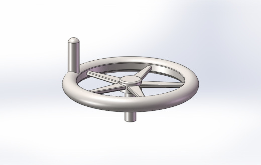 手摇轮3D模型缩略图