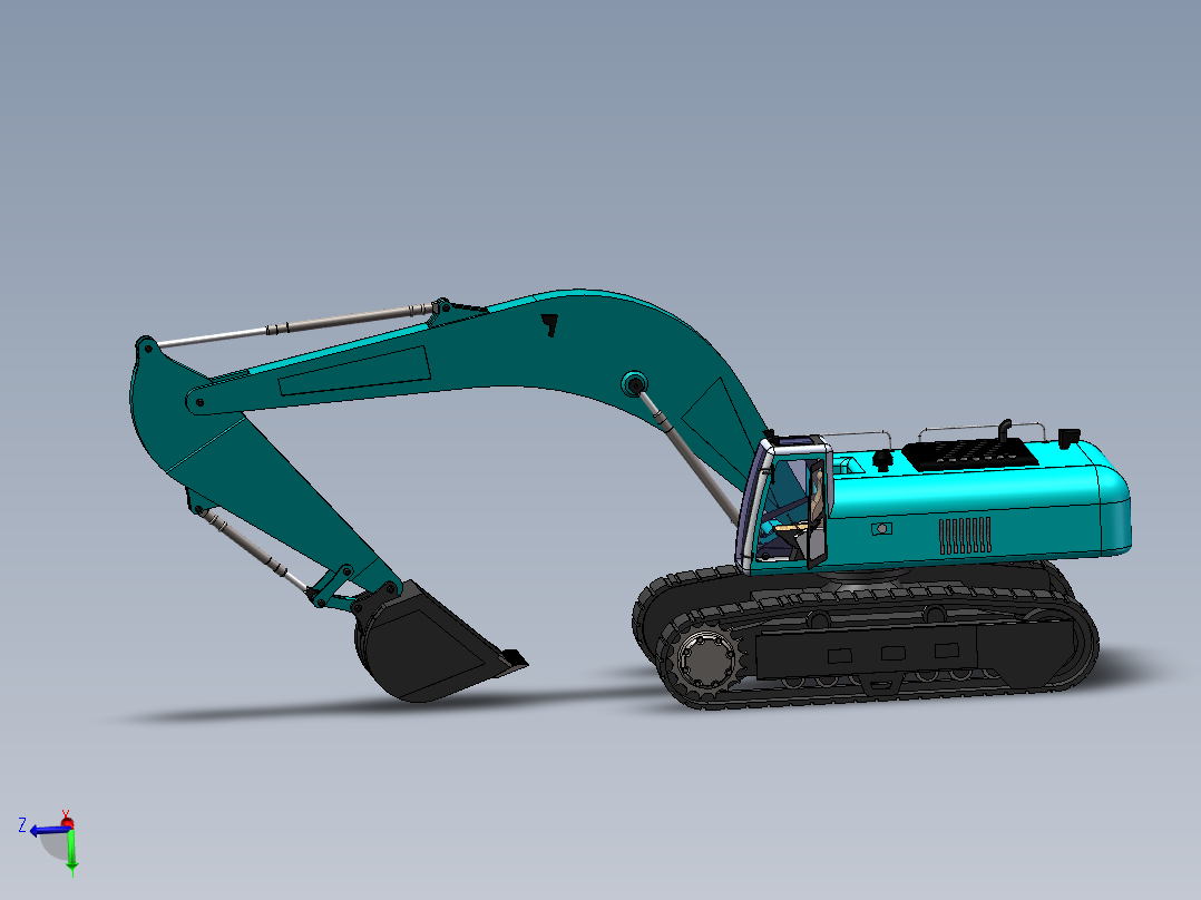 挖掘机3D模型