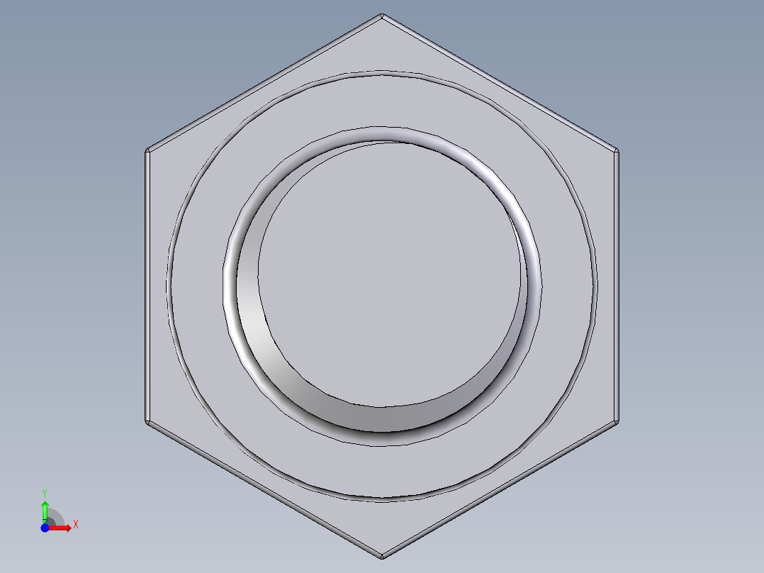 六角头螺栓设计图纸前视图