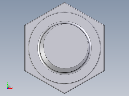 六角头螺栓设计图纸前视缩略图