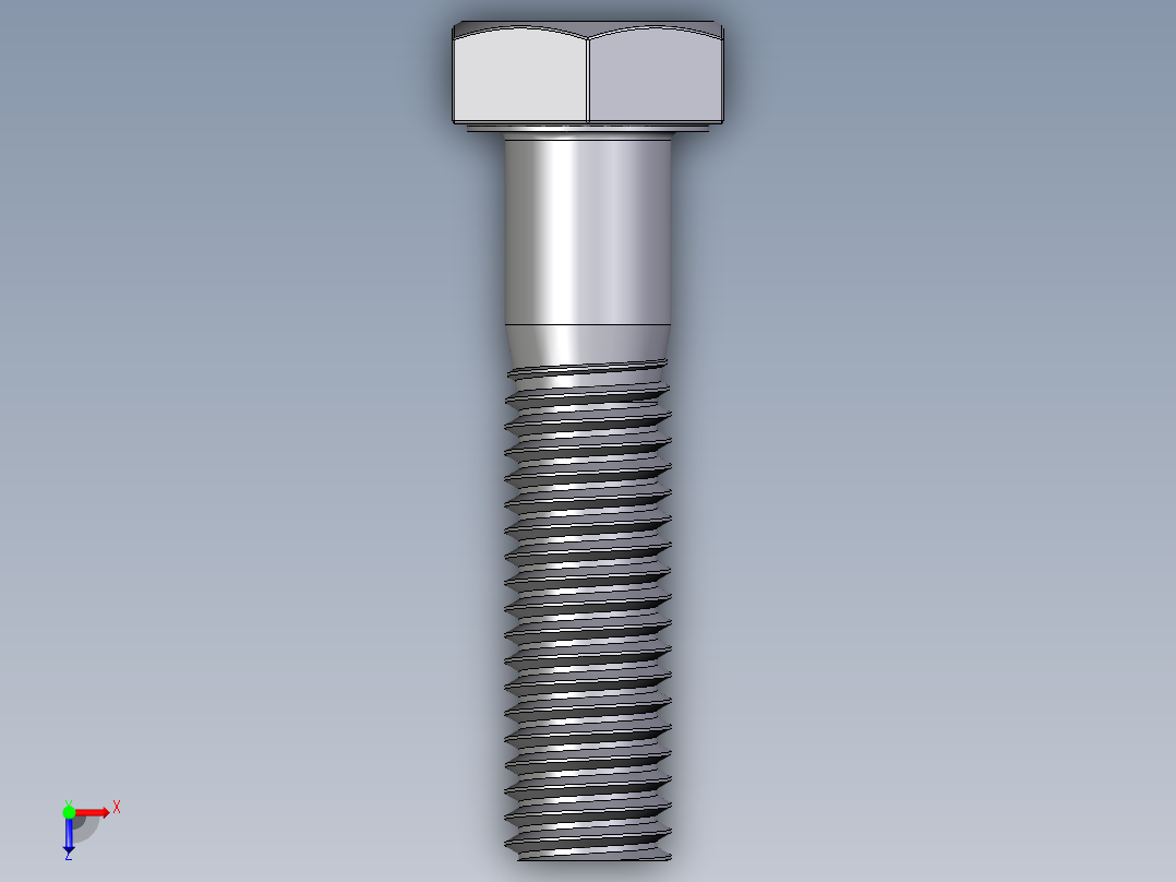 六角头螺栓设计图纸俯视图