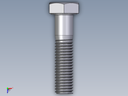 六角头螺栓设计图纸俯视缩略图