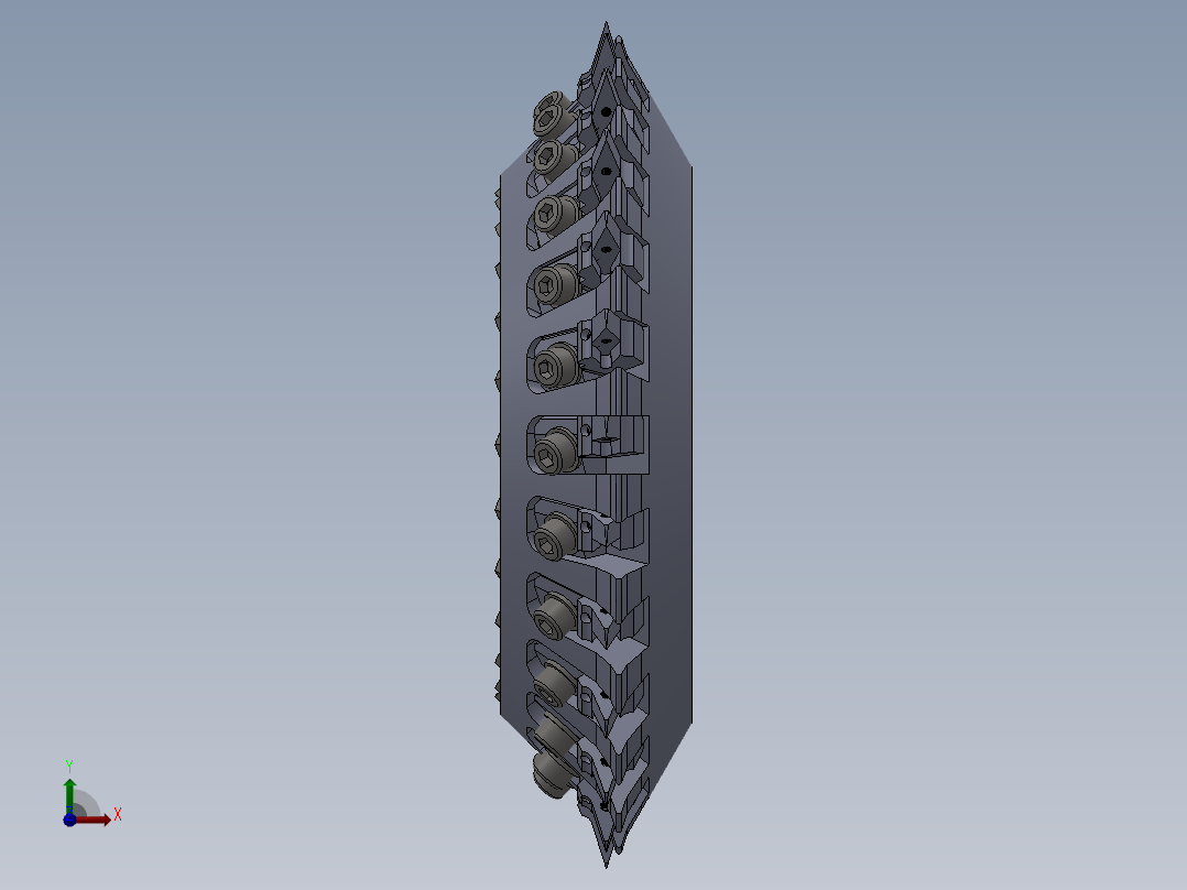 可转位盘铣刀052B前视图