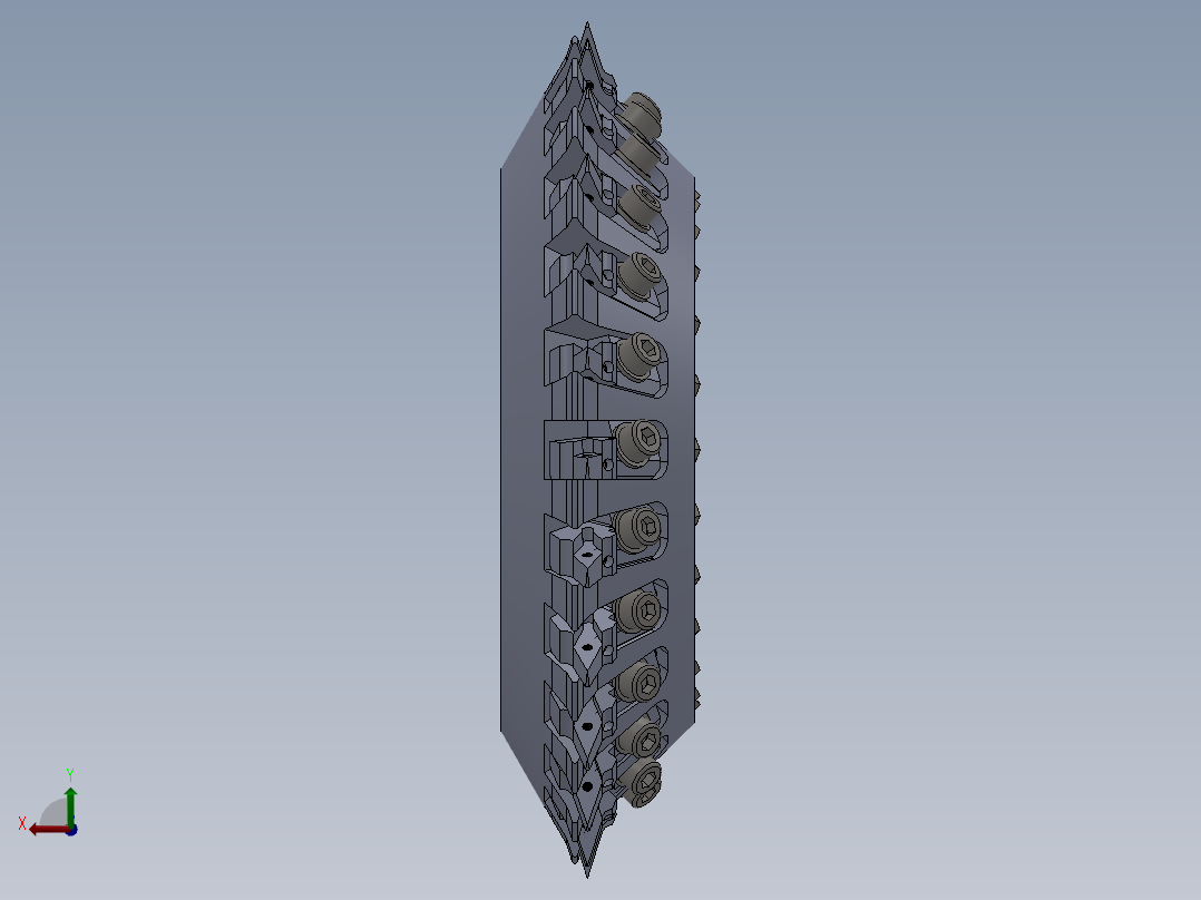 可转位盘铣刀052B后视图