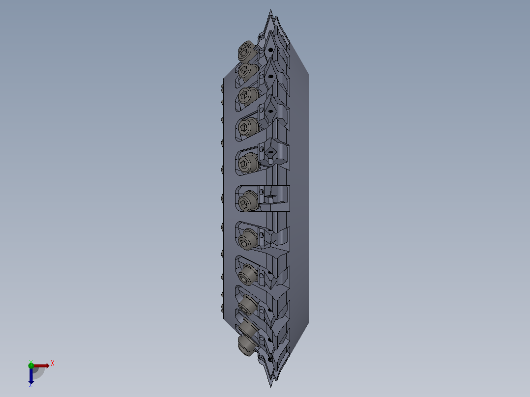 可转位盘铣刀052B俯视图