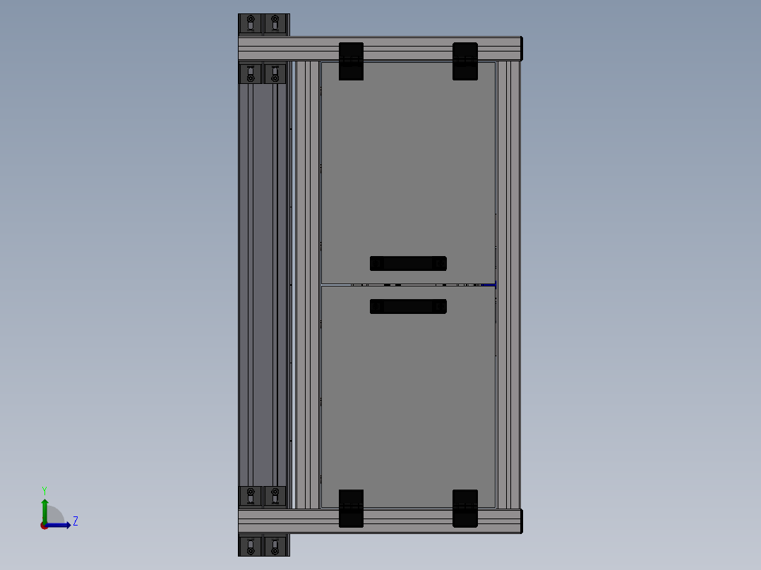 【F59】【STP】【转】某非标真空传输设备左视图