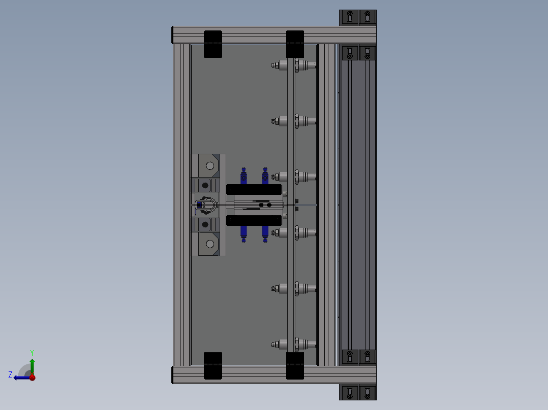 【F59】【STP】【转】某非标真空传输设备右视图
