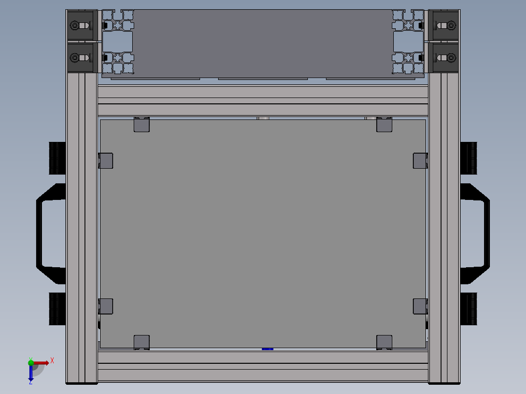 【F59】【STP】【转】某非标真空传输设备俯视图