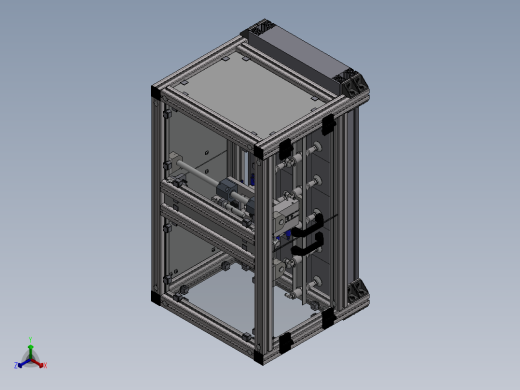 【F59】【STP】【转】某非标真空传输设备正等轴测缩略图