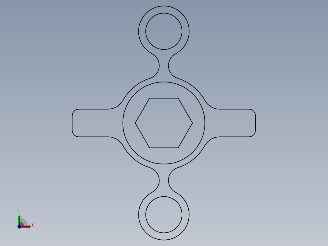 SW建模练习题-exercise 77主视图