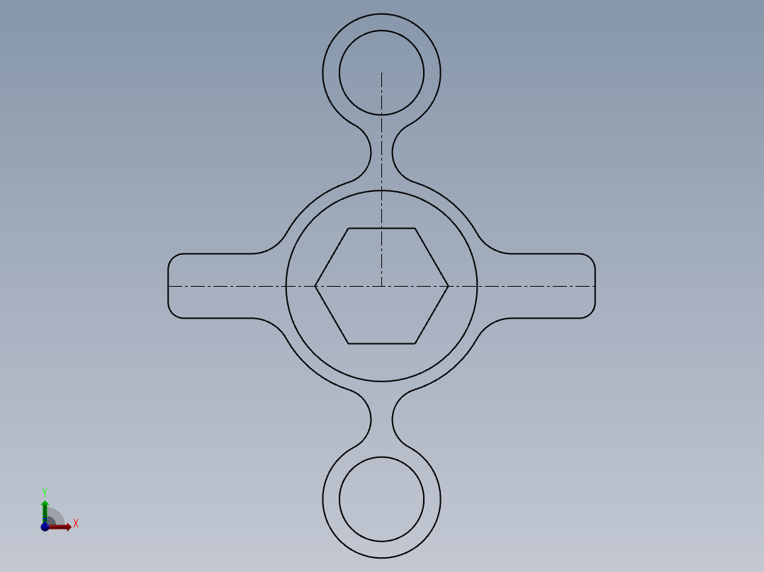 SW建模练习题-exercise 77前视图