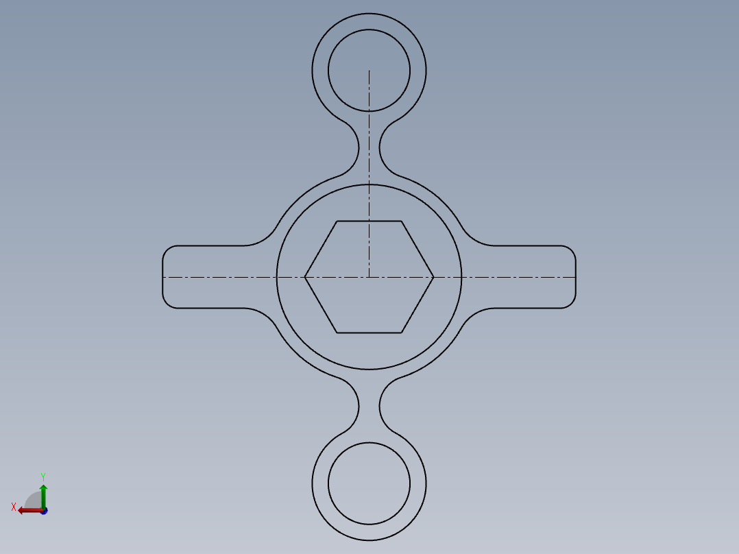 SW建模练习题-exercise 77后视图