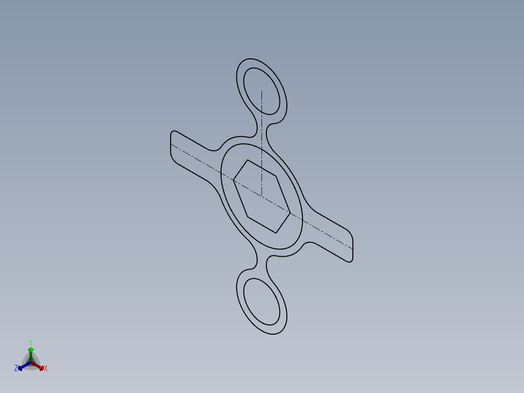 SW建模练习题-exercise 77正等轴测图