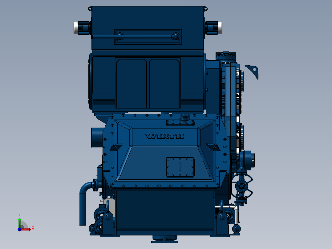 高压污水泵前视图