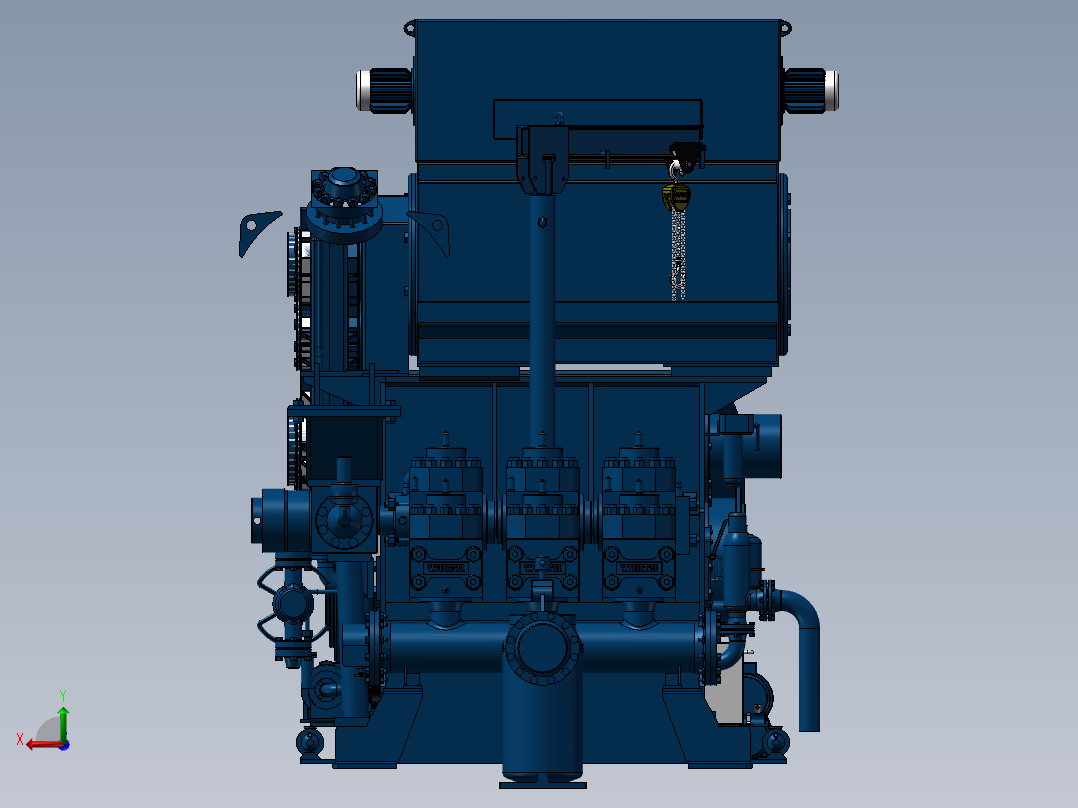 高压污水泵后视图