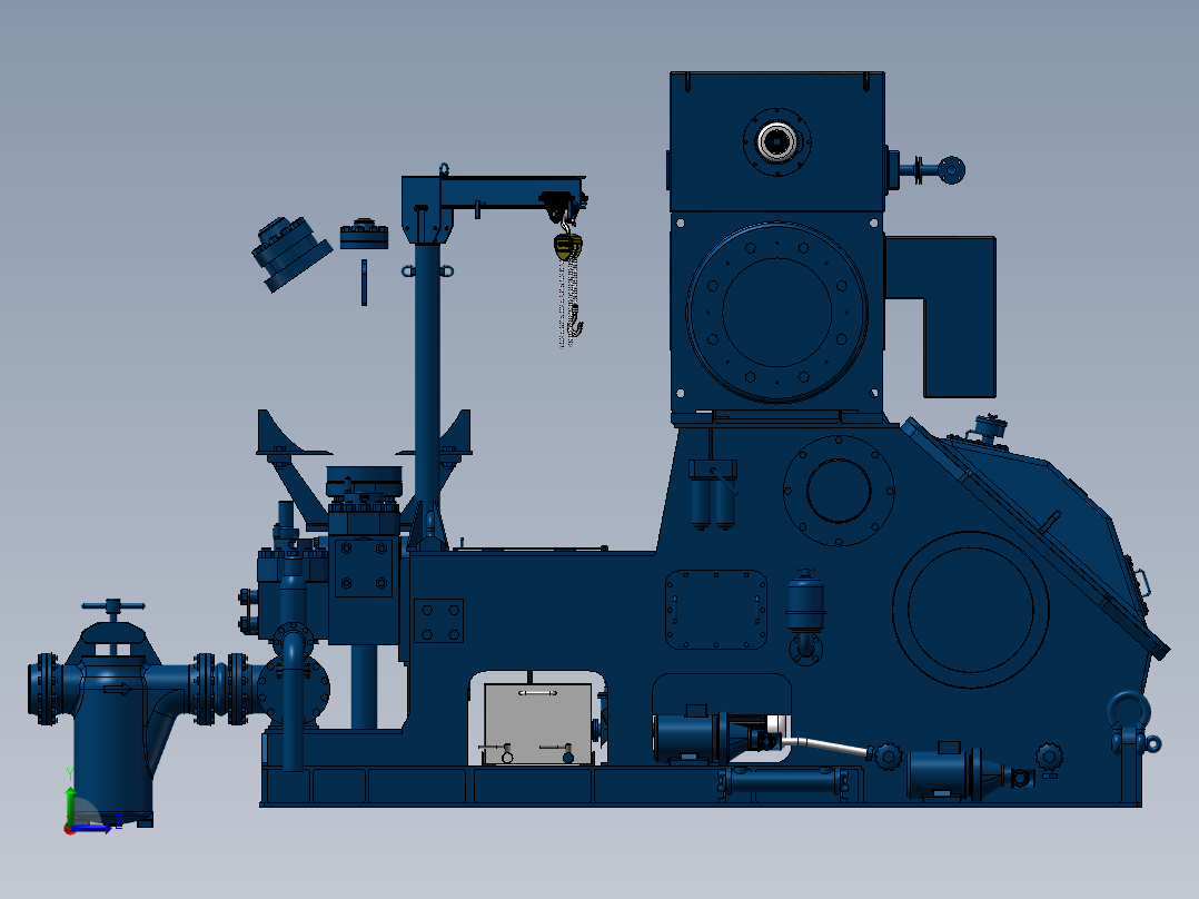 高压污水泵左视图