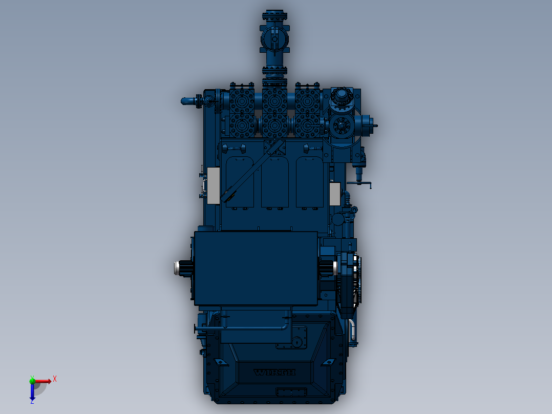 高压污水泵俯视图
