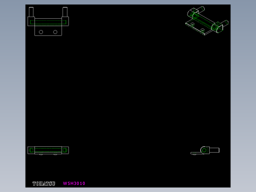 鋼製鉸鏈(焊接型)WSH-2D多系列多零件图纸模型