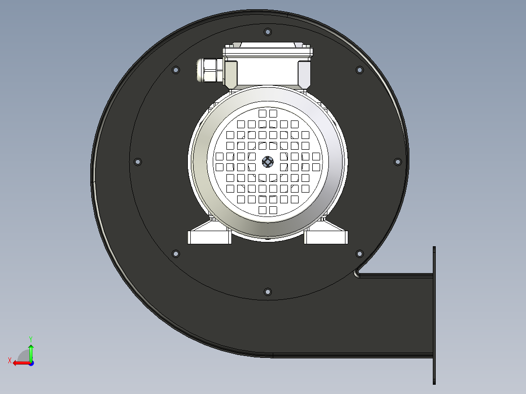 DF多翼式低噪音离心鼓风机1536450===50后视图