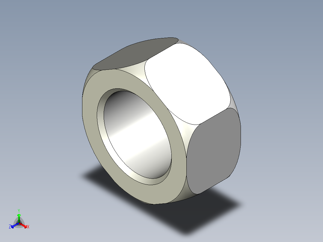 螺帽、不銹鋼螺帽KNTRR,SKNTRR-3D多系列多零件图纸模型正等轴测图