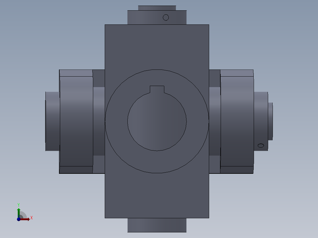 万向联轴节前视图