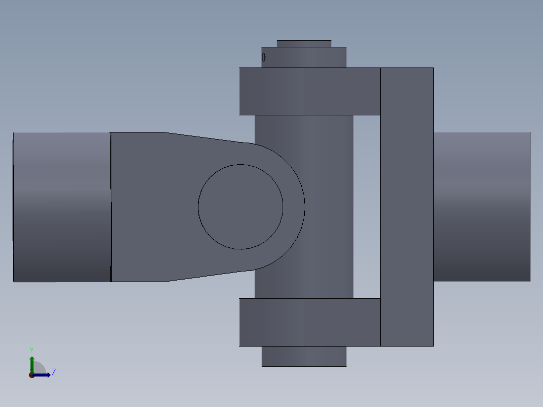 万向联轴节左视图