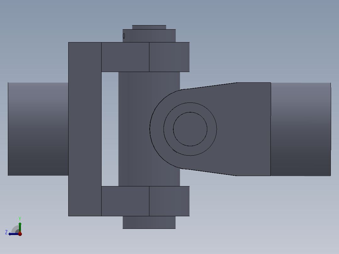万向联轴节右视图
