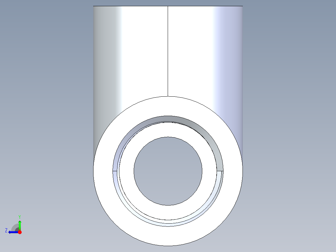 聚氯乙烯配件04-Sch80_Tee_FPTxFPTxFPT_805-005_0.5in右视图