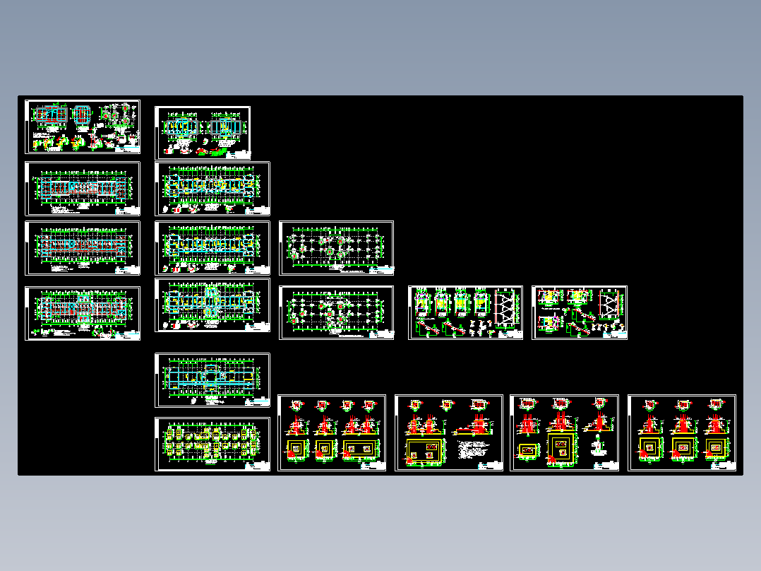某地四层框架办公楼全套结构施工图